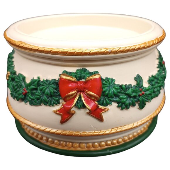 San Francisco Music Box Christmas Holiday Treasures Musical Jar Candle Holder - Picture 3 of 16